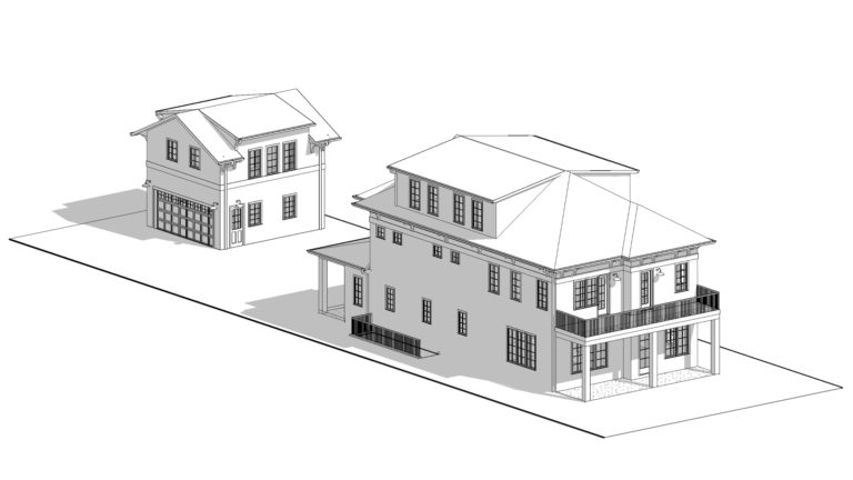 exterior plans two story house