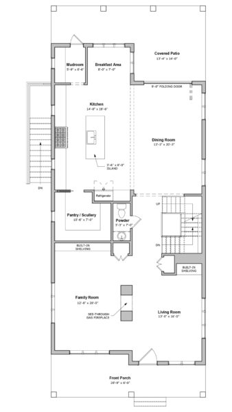 1414 Hemlock Main Level Plan
