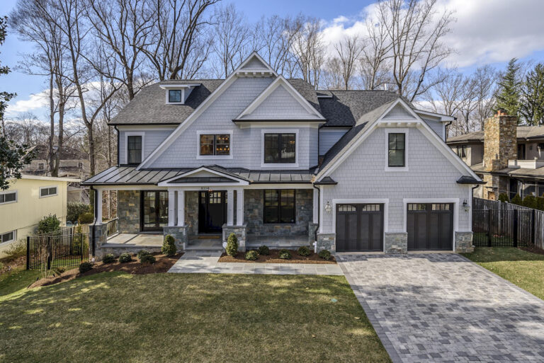 modern craftsman exterior, front