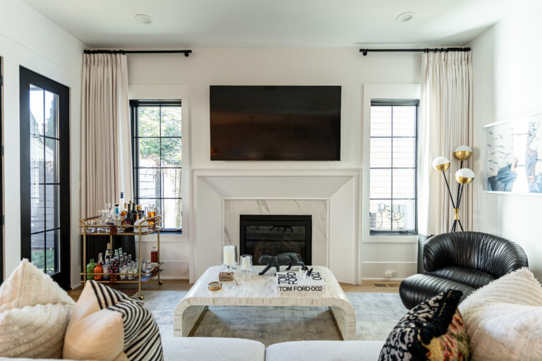 chestnut textures living room decor